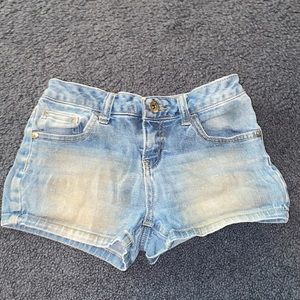 Justice, sparkle jean shorts size 10 girls